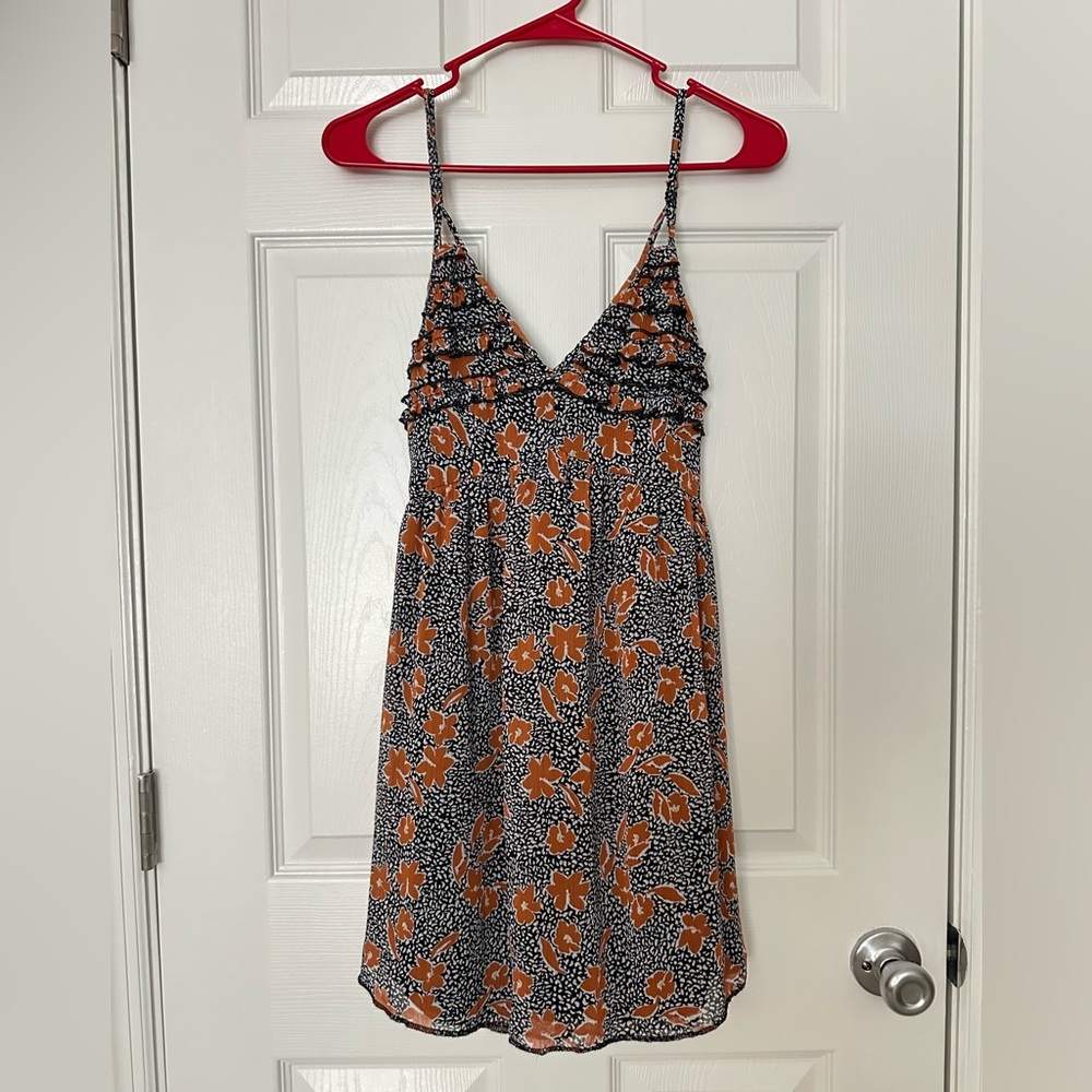 Trixxi Womens Poppy Print Floral Strappy V
Neck Mini Dress - Size Small-Runs big